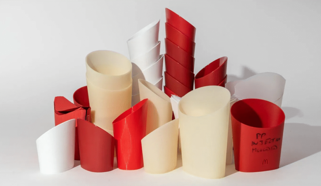 MCDONALD’S CREATES REUSABLE TABLEWARE