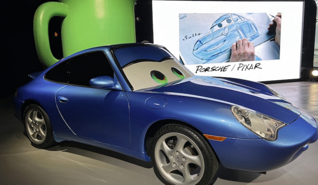 PIXAR ANIMATION STUDIOS X PORSCHE BRING NOSTALGIA WITH SALLY CARRERA INSPIRED CAR.