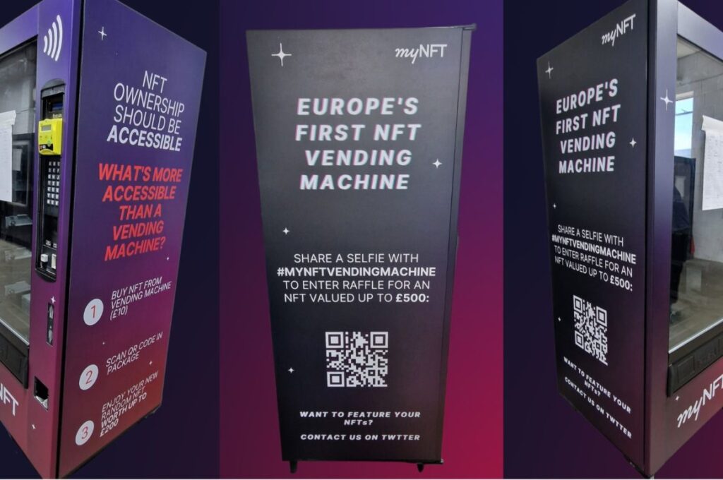 EUROPE’S FIRST NFT VENDING MACHINE SET TO LAUNCH THIS WEEK