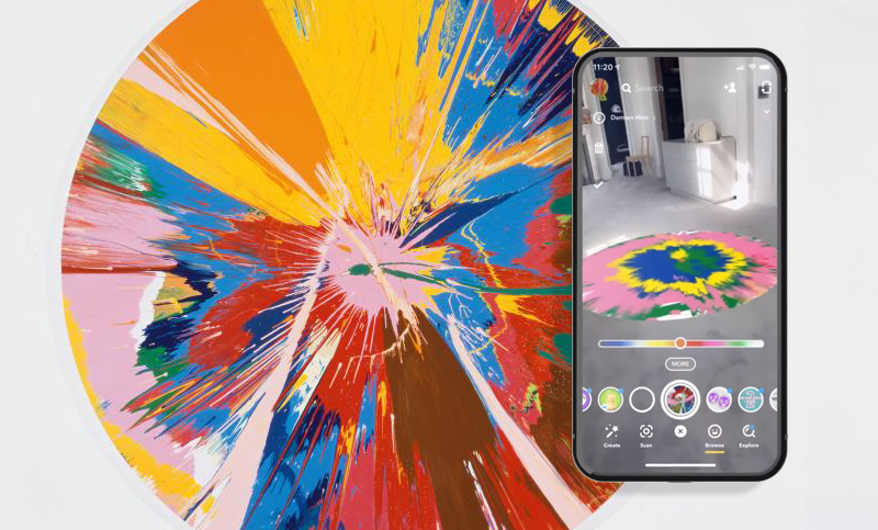 AR SNAPCHAT LENS X DAMIEN HIRST