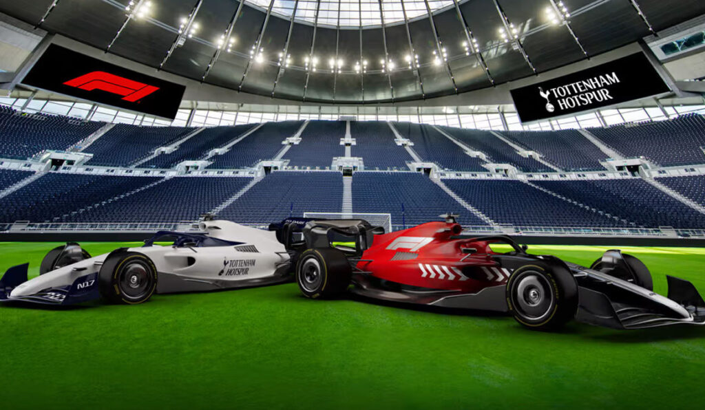 FORMULA 1 X TOTTENHAM HOTSPUR PARTNERED UP TO OPEN THE LARGEST ELECTRIC KARTING TRACK IN THE UK.