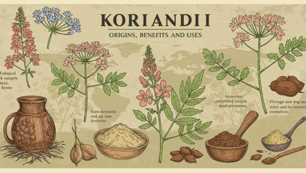 Koriandri: Origins, Benefits, and Uses