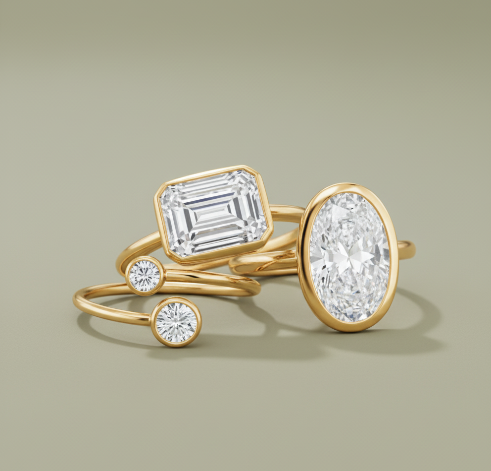 The Modern Comeback of Bezel-Set Jewelry