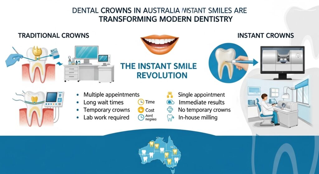 Dental Crowns in Australia: Why Instant Smiles Are Transforming Modern Dentistry